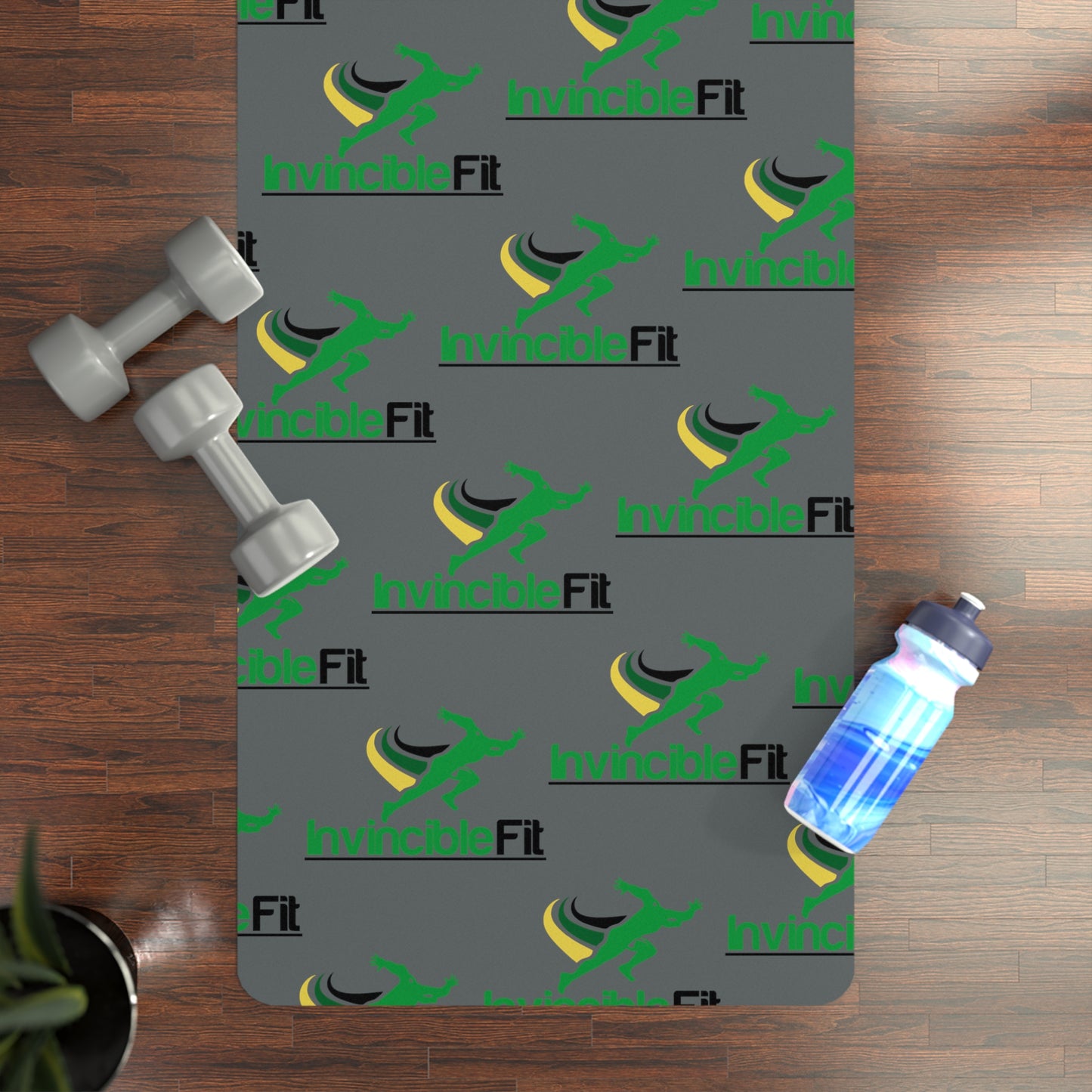 InvincibleFit Logo Yoga Mat