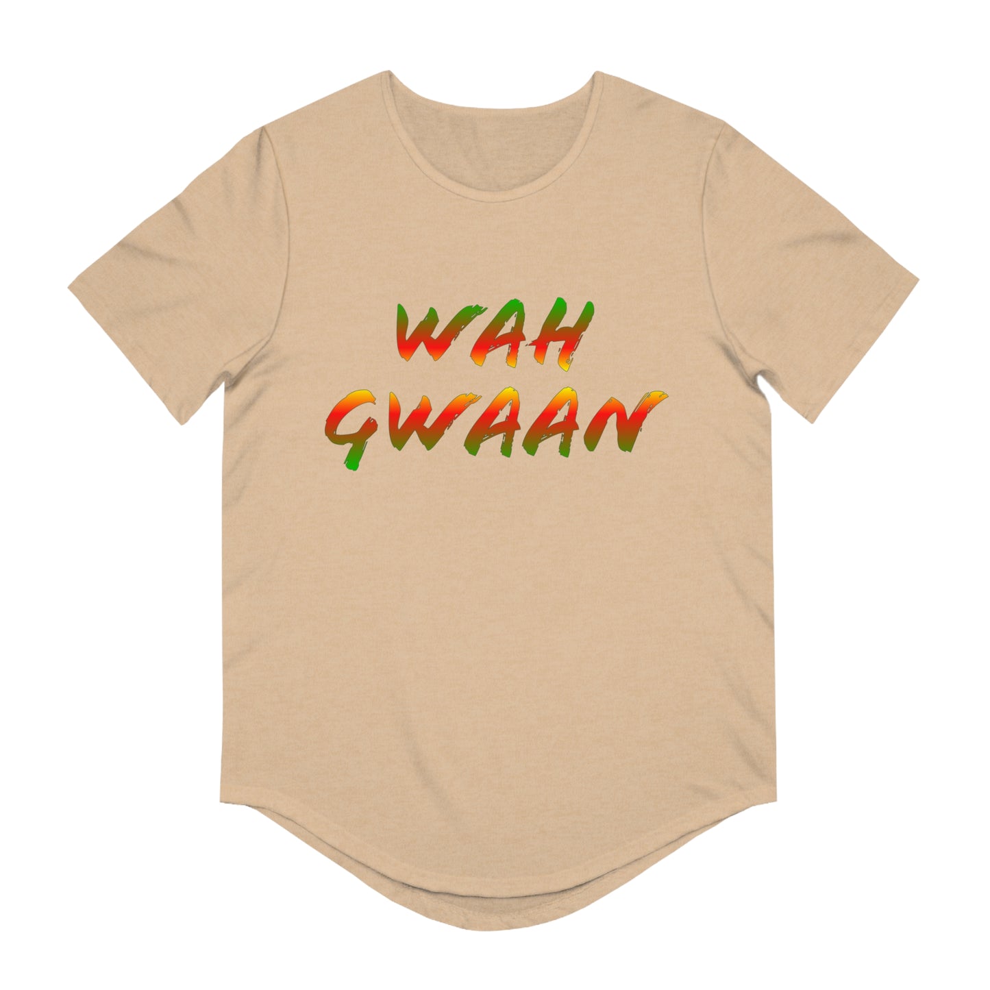 Wah Gwaan Men's Jersey Curved Hem Tee