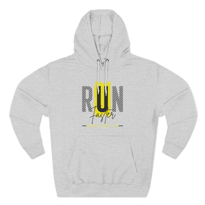 Run Faster Never Give Up Unisex Pullover Hoodie