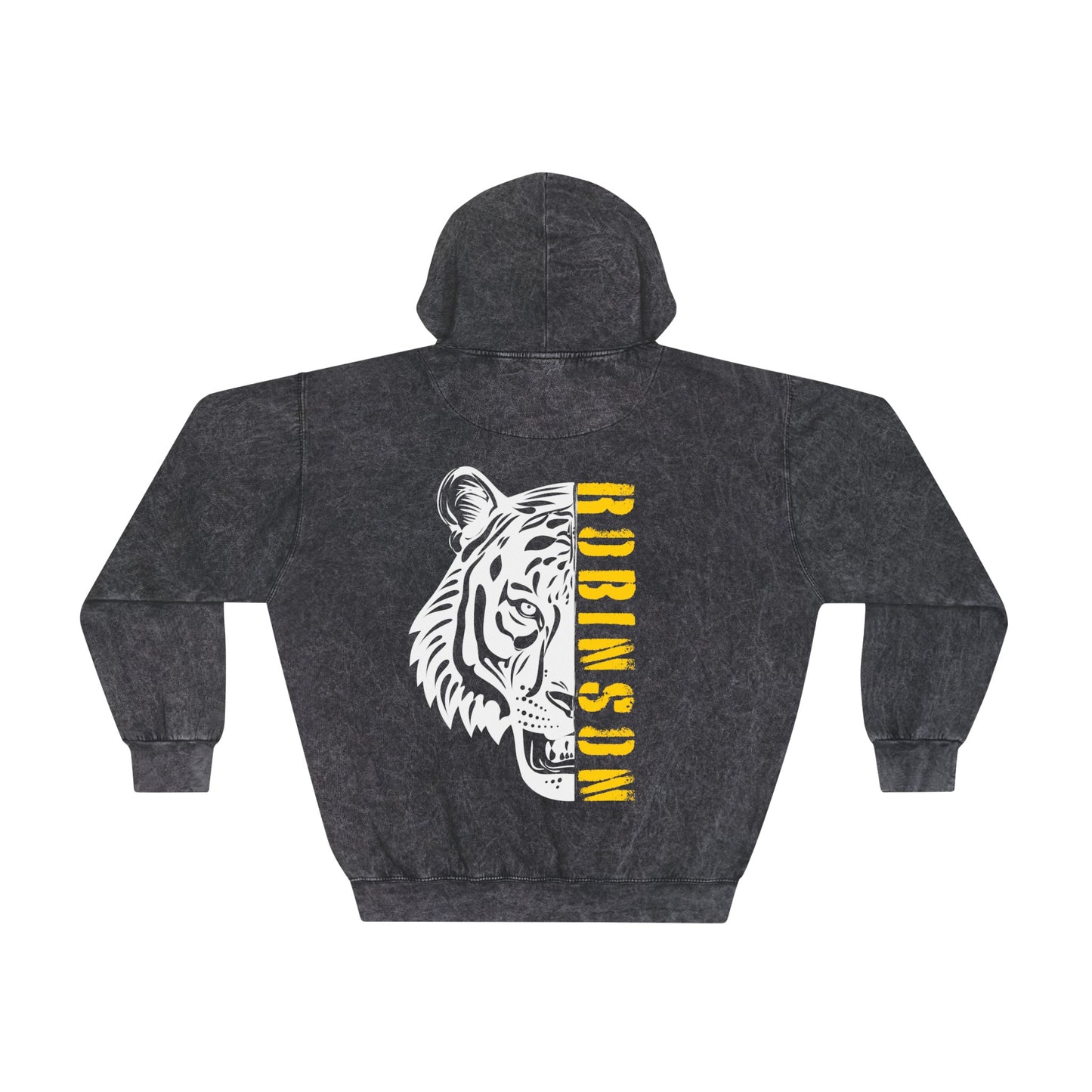 Yellow Robinson Tiger Unisex Mineral Wash Hoodie