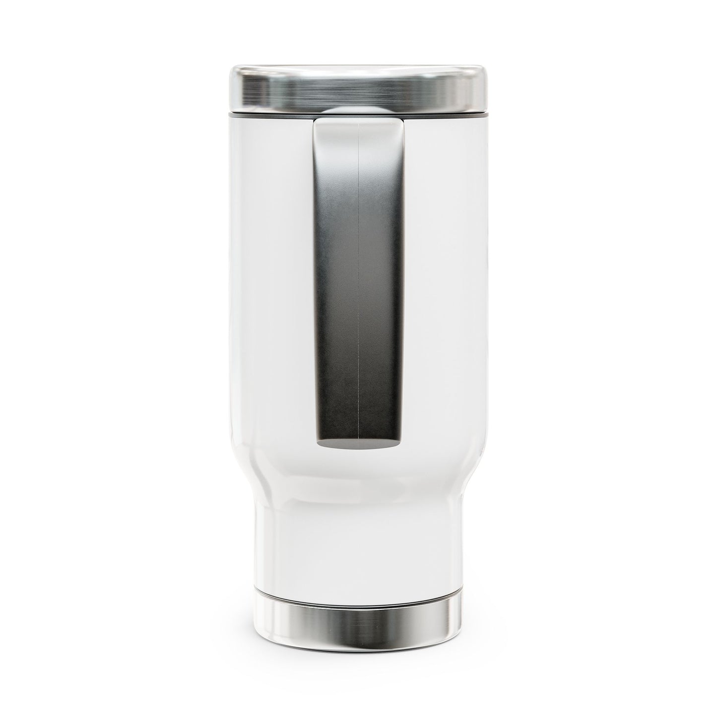 Logo Stainless Steel Travel Mug with Handle, 14oz