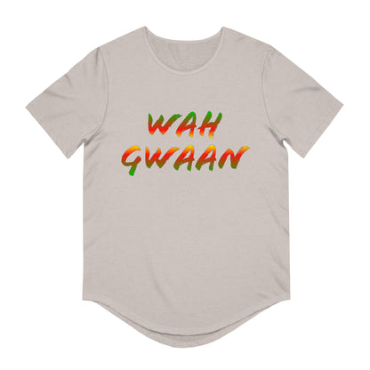 Wah Gwaan Men's Jersey Curved Hem Tee