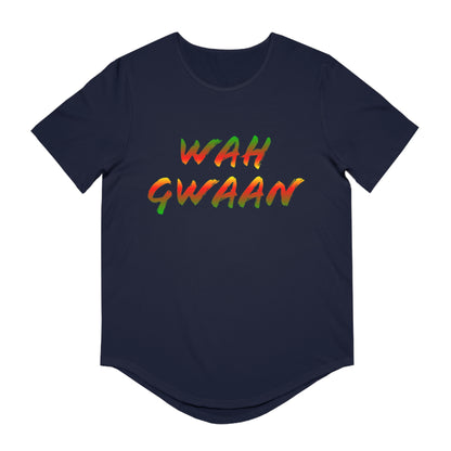 Wah Gwaan Men's Jersey Curved Hem Tee