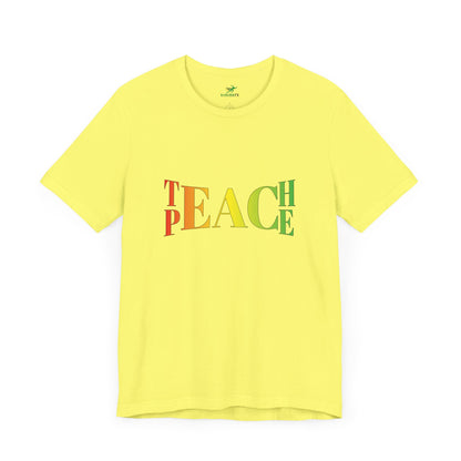 Teach Peace Unisex Jersey T-Shirt