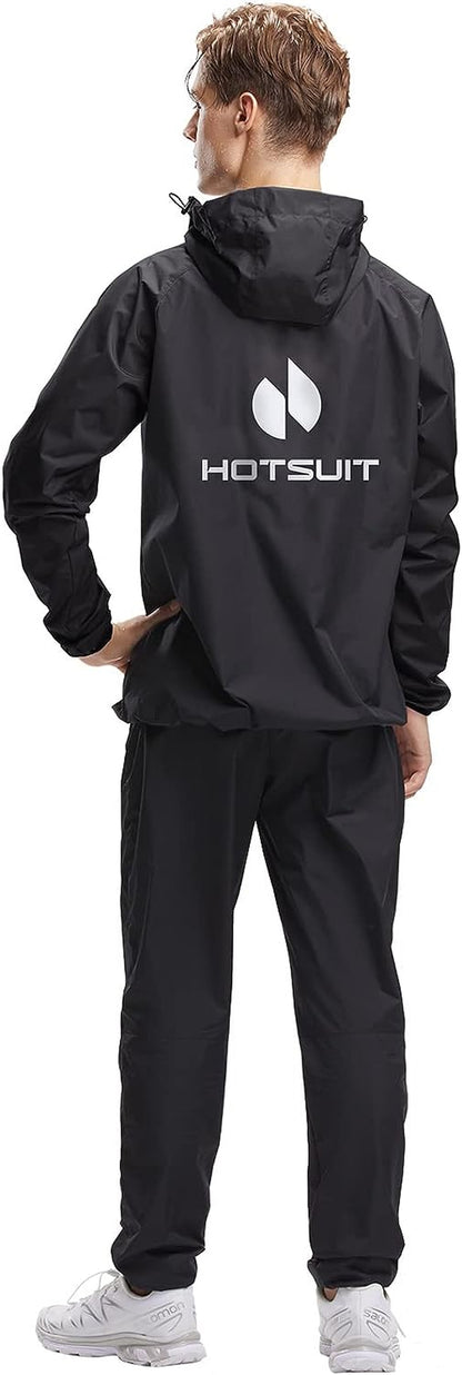 Sauna Suit for Men Sweat Sauna Jacket Pant Gym Workout Sweat Suits