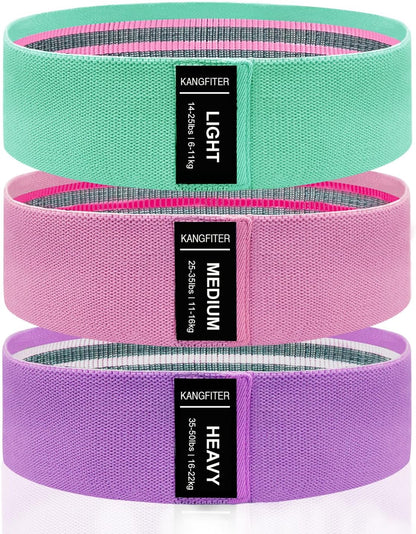 Fabric Resistance Bands Working Out 3 Level Non-Slip Booty Bands Women and Men Loop Exercise Bands