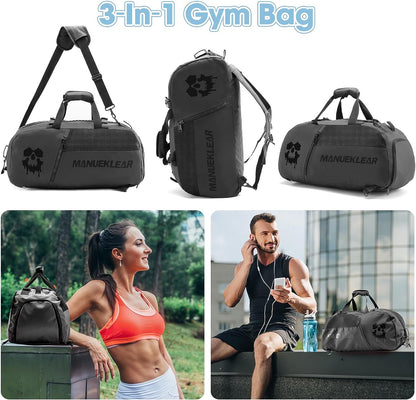 Bag Women and Men Duffle Bag Men with Shoe Compartment Women Sports Duffel Traveling with Wet Pocket