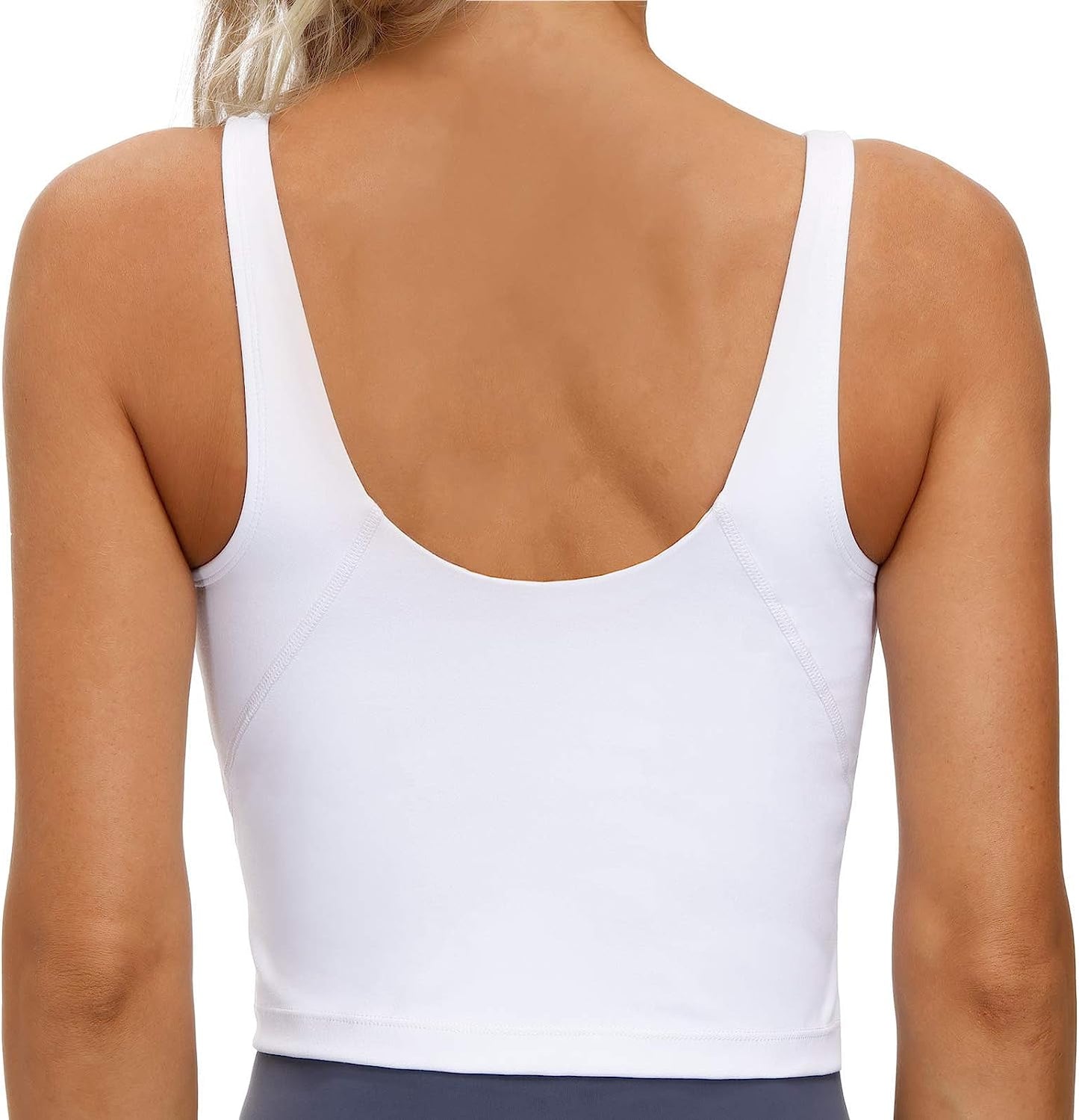 Womens' Sports Bra Longline Wirefree Padded with Medium Support