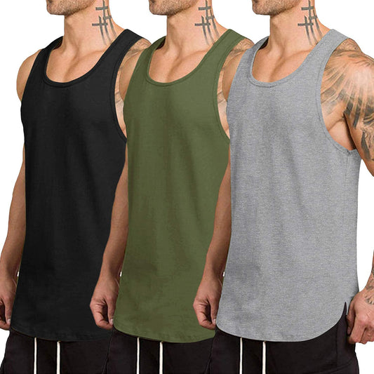 3 Pack Quick Dry Workout Tank Top Gym Muscle Tee Fitness Bodybuilding Sleeveless T Shirt