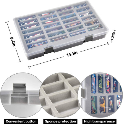 Case Compatible with Hot Wheels Cars Gift Pack Toy Cars Organizer Storage Container Holds