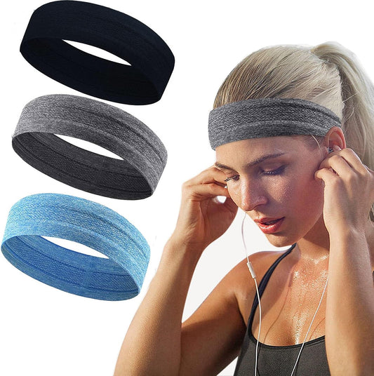 Exercise Sweat Headbands  Women Athletic Headbands Men Non Slip Workout Sweat Bands Headband