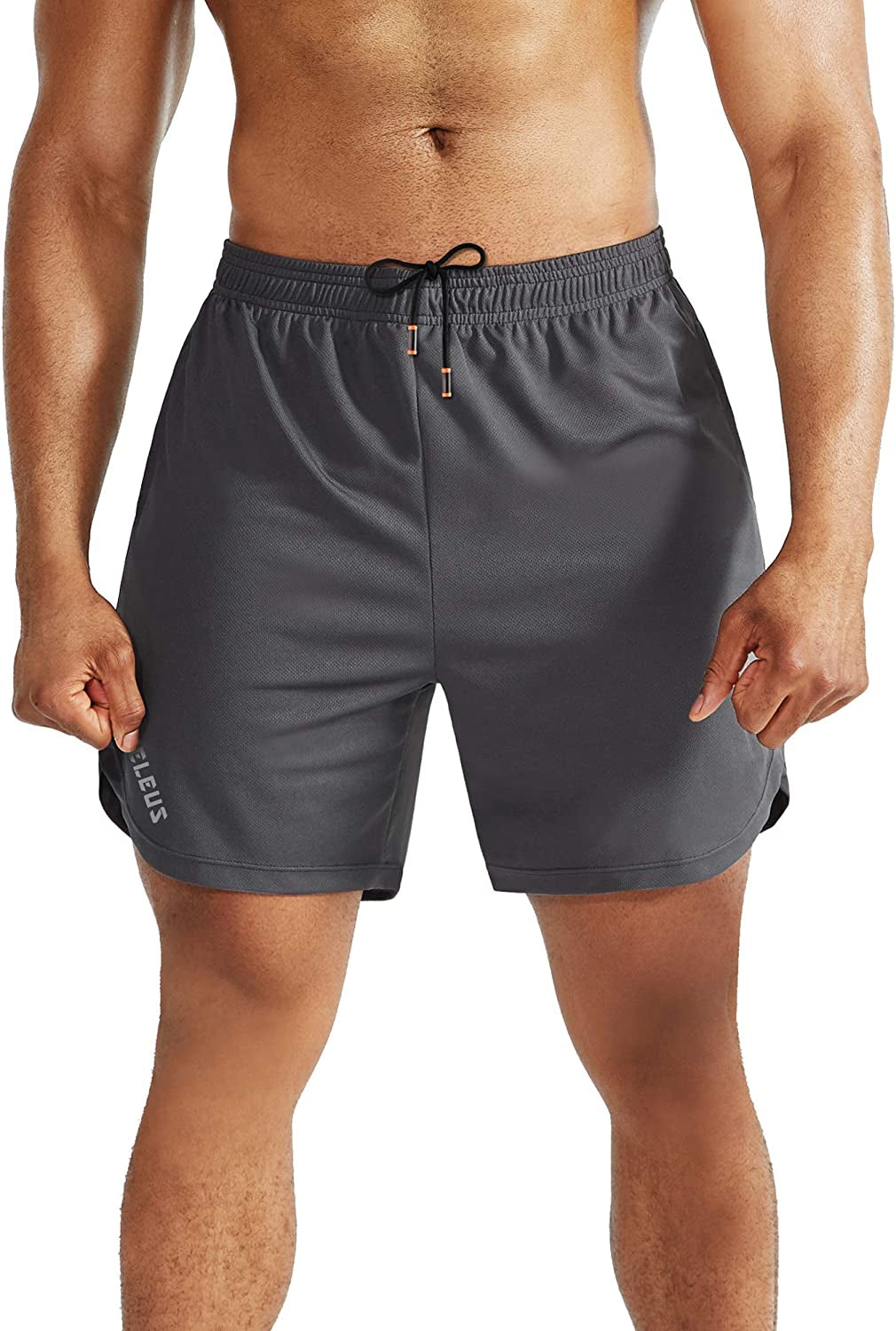 Men'S 2 in 1 Running Shorts with Liner,Dry Fit Workout Shorts with Pockets