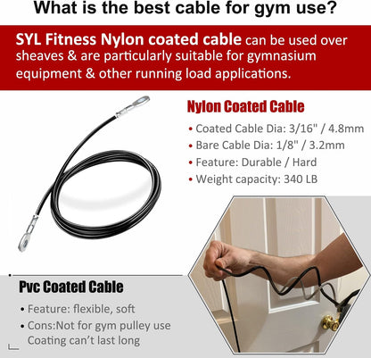 Cable for DIY Home Garage Gym Cable Pulley System