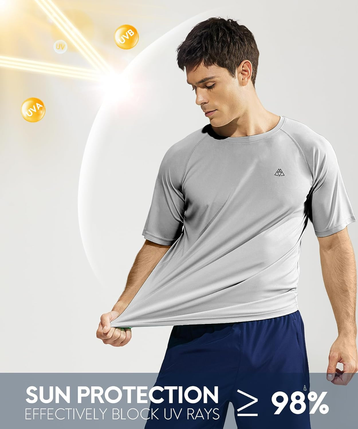 Workout Tee Shirts Short Sleeve Raglan UV Sun Protection Shirt Lightweight Moisture Wicking Athletic