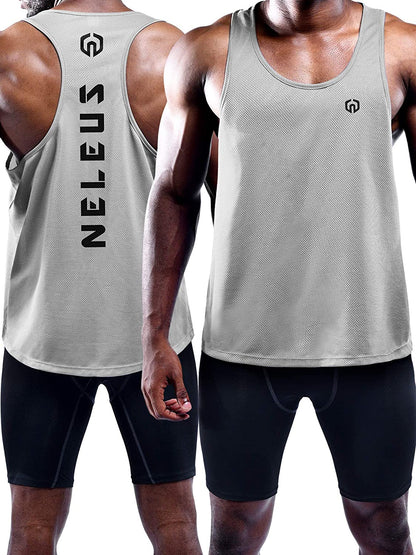 Men'S 3 Pack Dry Fit Y-Back Muscle Tank Top