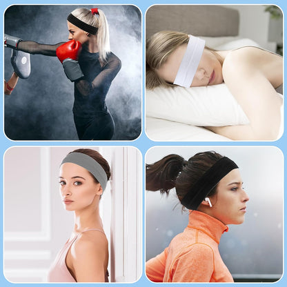 6Pcs Workout Headbands for Women Non Slip Sweatbands Elastic Sweat Hair Bands Sports Headband