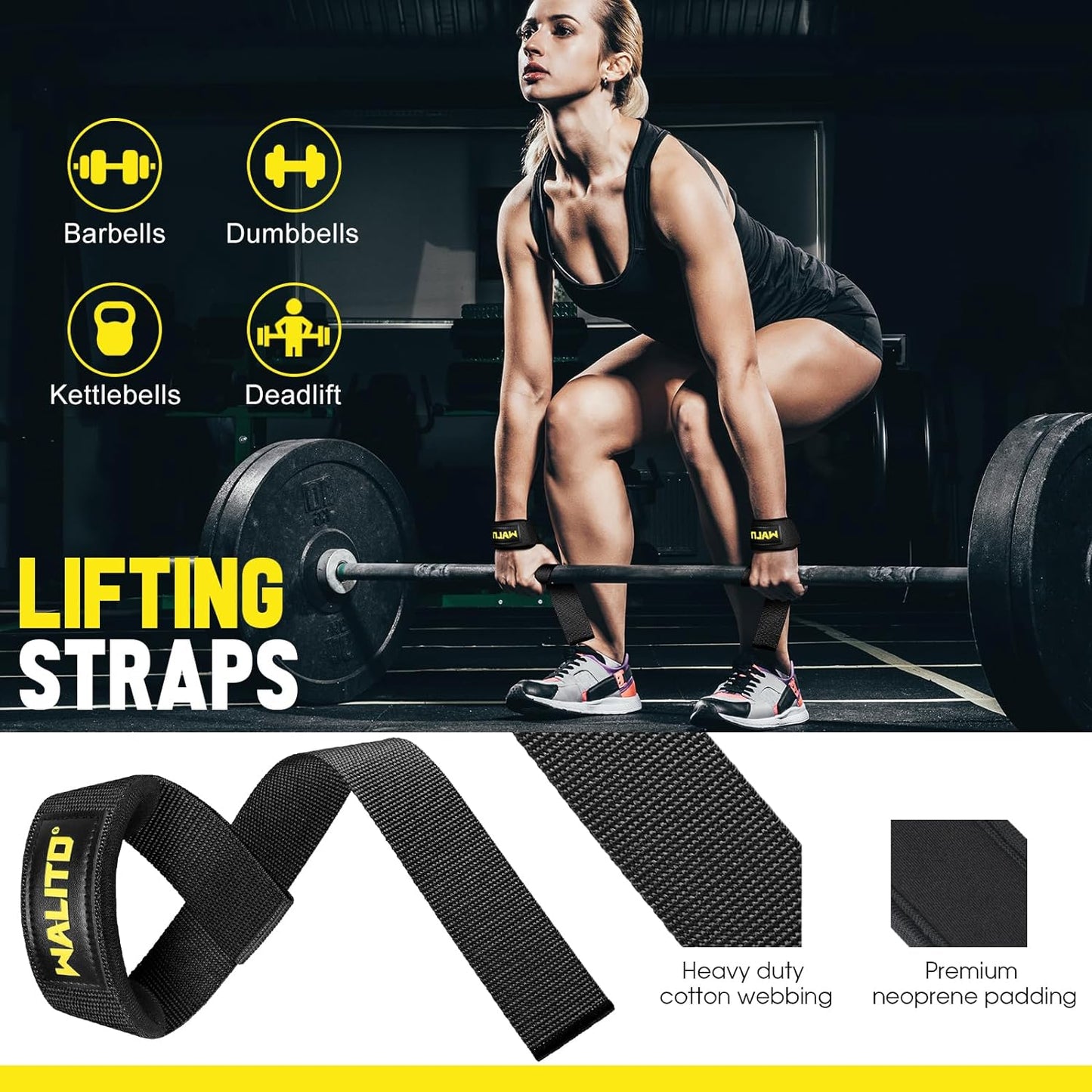 10Pcs Barbell Pad Set Hip Thrust Squat Pad Barbell Lunges Bench Press with 2 Gym Ankle Straps