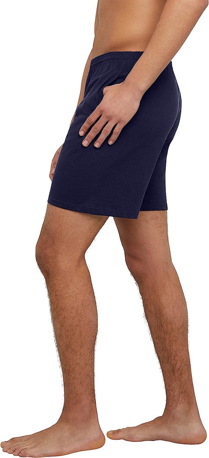 Hanes Athletic Shorts Favorite Cotton Jersey Shorts Pull-On Knit Shorts with Pocket