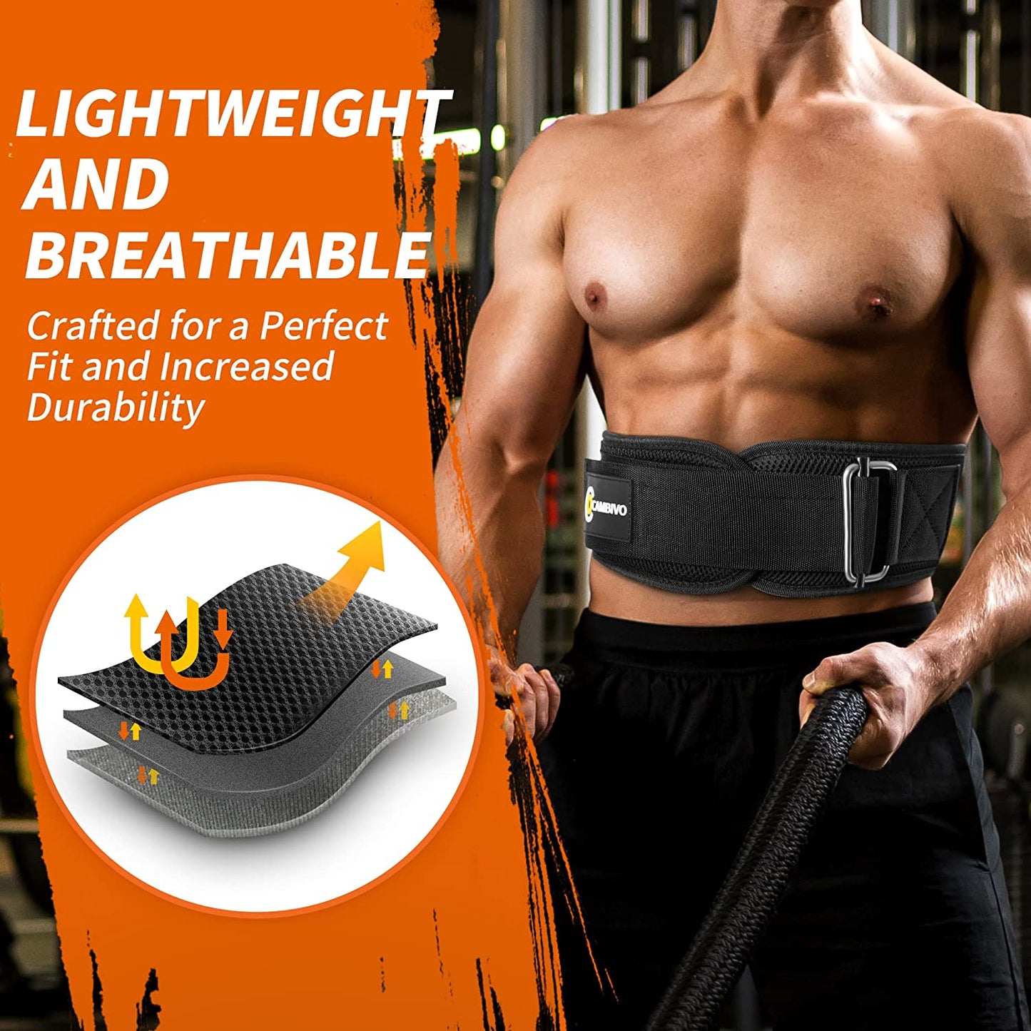 Lifting Belt Men Women Lightweight Workout Belt with Adjustable Gym Belt Weightlifting Powerlifting