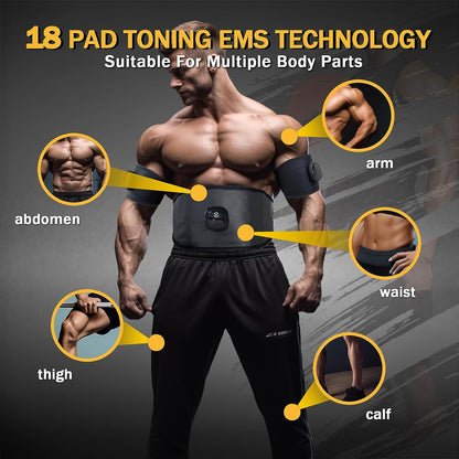 Ab Stimulator Belt Muscle Stimulator Waist Trainer Woman/Man Abs Workout Equiptment Your Home Gym 