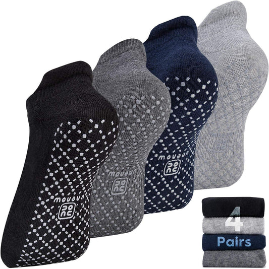 Unisex Non Slip Grip Socks with Cushion Yoga Pilates Barre Home & Hospital