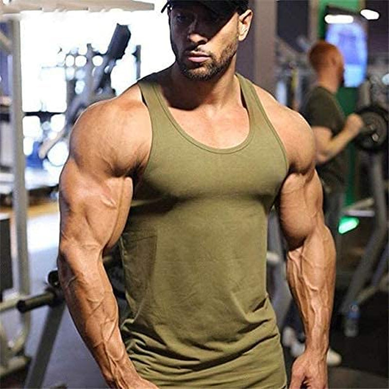 3 Pack Quick Dry Workout Tank Top Gym Muscle Tee Fitness Bodybuilding Sleeveless T Shirt