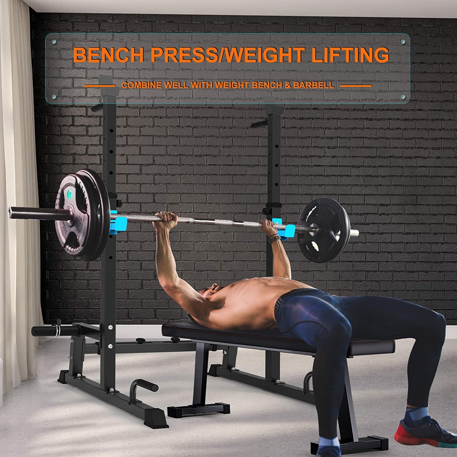 Squat Rack Barbell Rac Bench Press Rack Push up Multi-Function Weight Lifting Gym/Home Gym