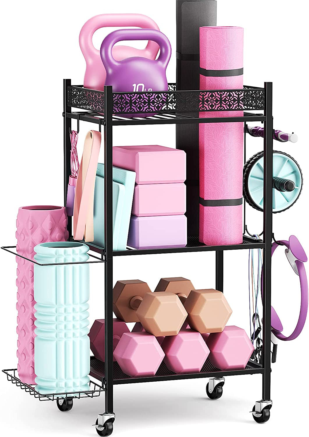 Yoga Mat Storage Home Gym Storage Rack Yoga Mat Holder Workout Storage Yoga Mat