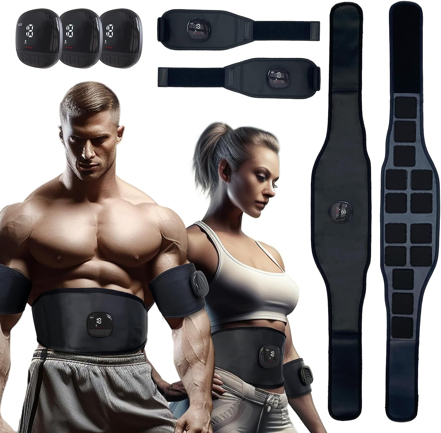 Ab Stimulator Belt Muscle Stimulator Waist Trainer Woman/Man Abs Workout Equiptment Your Home Gym 