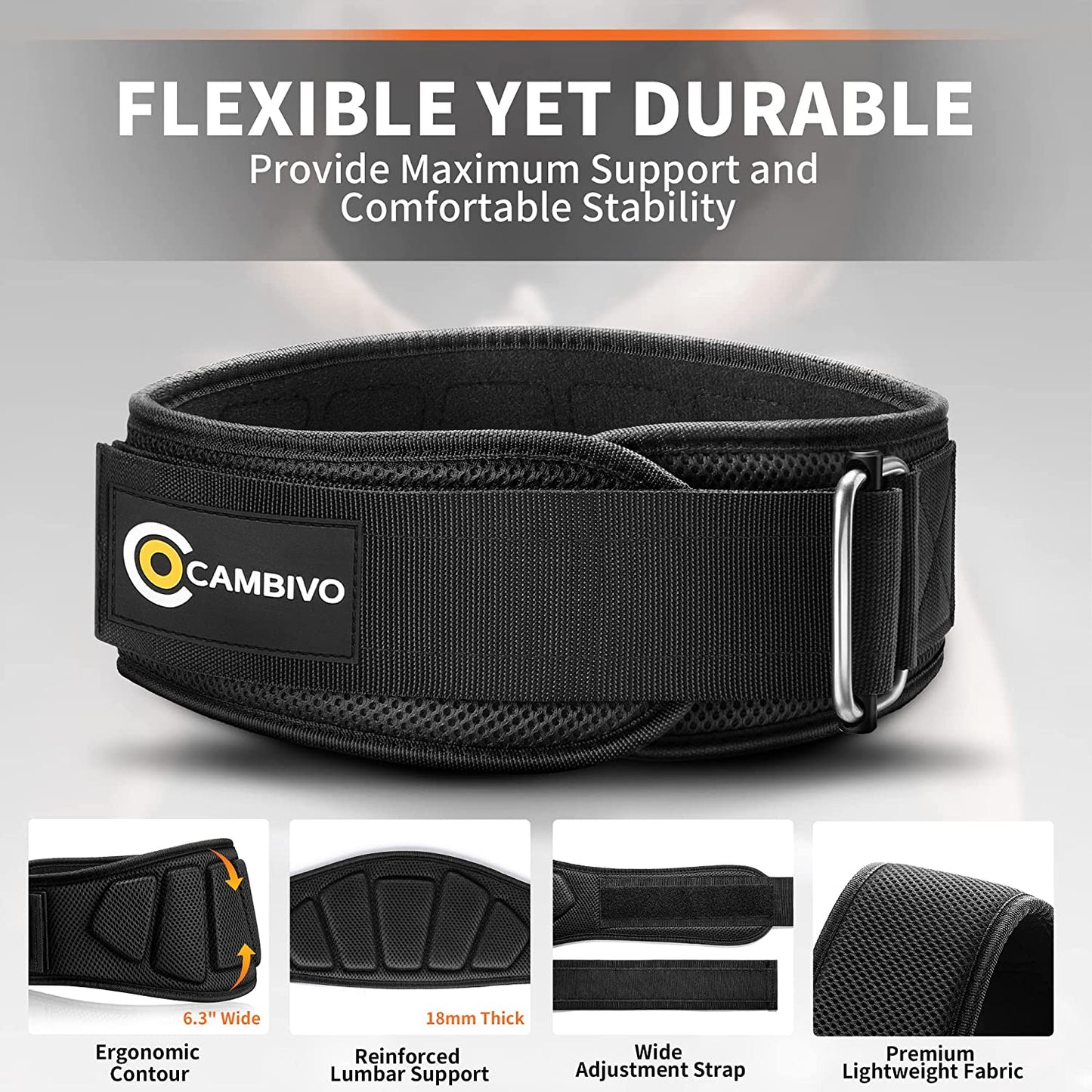 Lifting Belt Men Women Lightweight Workout Belt with Adjustable Gym Belt Weightlifting Powerlifting