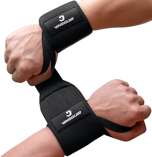 Straps Weightlifting and Working Out, Breathable Wrist Wraps with Thumb Loop and Left/Right Tabs