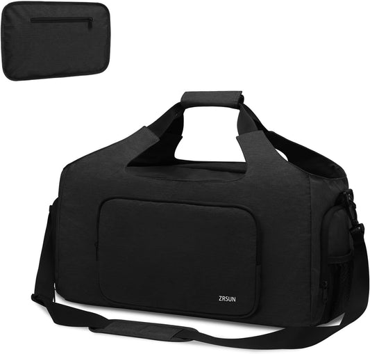 Gym Bags Men Women Sports Duffle Bag Travel Gym Bag with Shoes Compartment and Wet Pocket