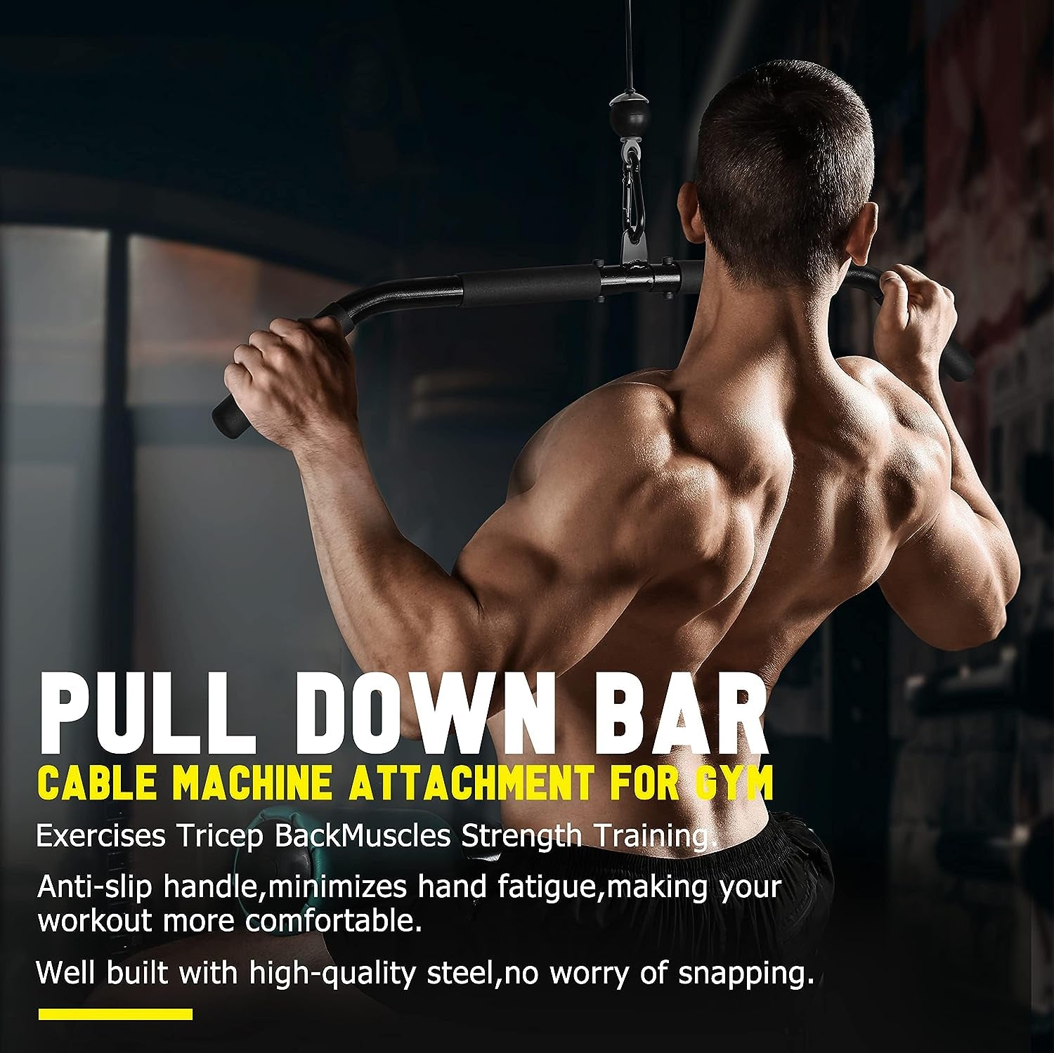  Lift Pulley System Gym Upgraded LAT Pull down Cable Machine Attachments Loading Pin Handle