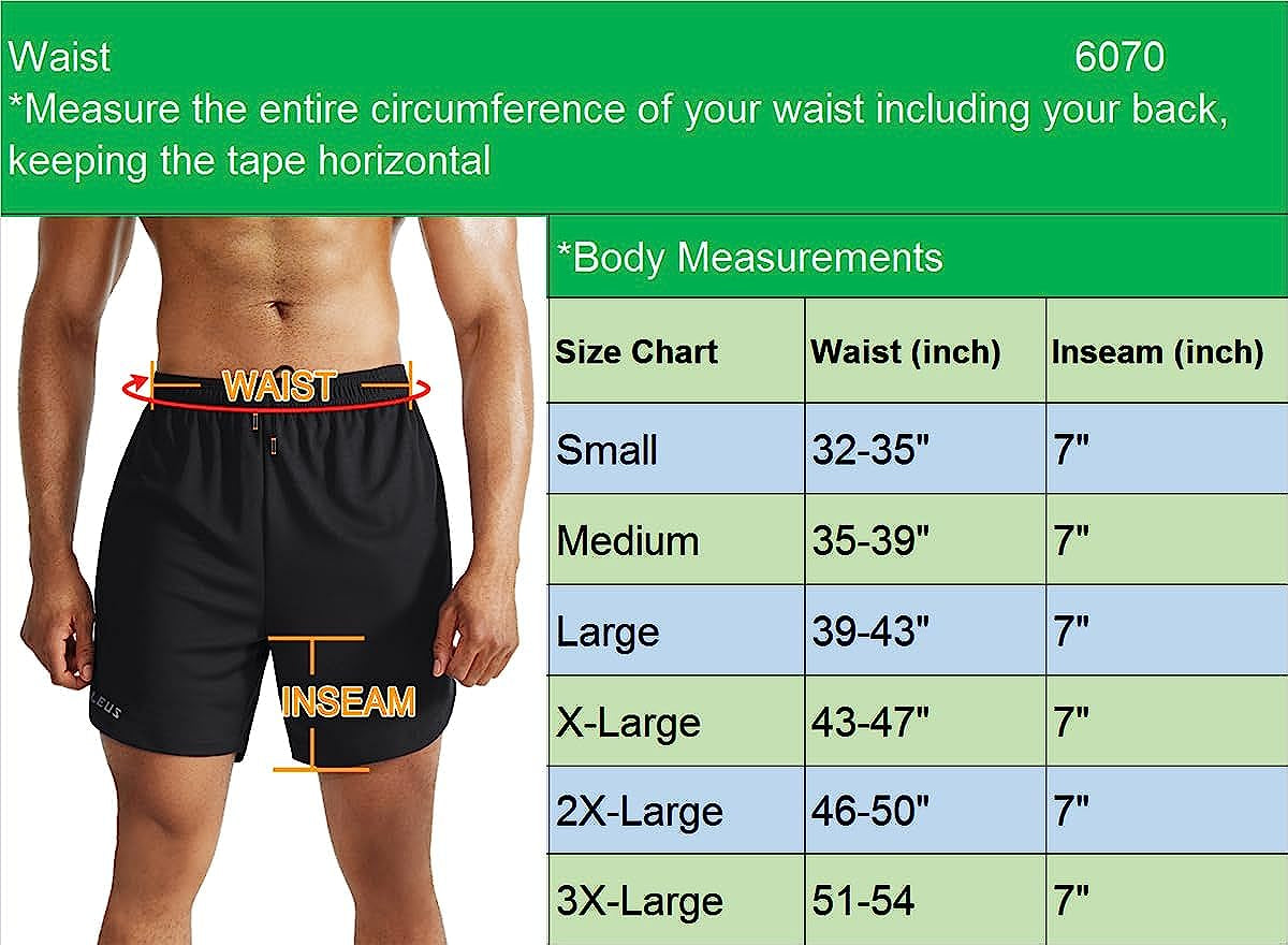 Men'S 2 in 1 Running Shorts with Liner,Dry Fit Workout Shorts with Pockets