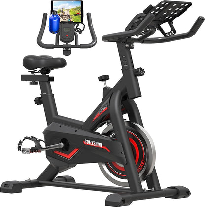 Bikes Stationary,Exercise Bike Home Indoor Cycling Bike Home Cardio Gym Workout Bike with Ipad 