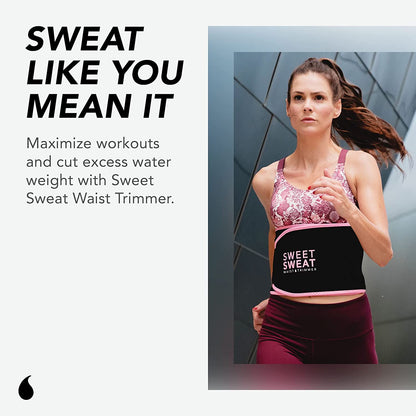 Sweet Sweat Waist Trimmer Women and Men  Sweat Band Waist Trainer High-Intensity