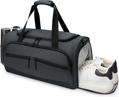 Gym Bag Men Women Sports Travel Duffel Bag with Shoes Compartment & Wet Pocket