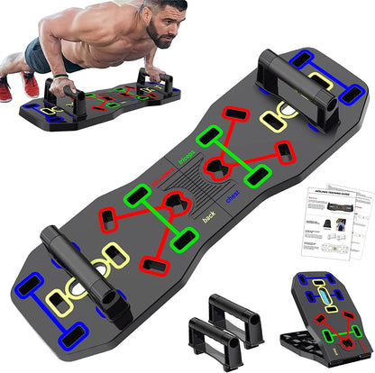 Push up Board Portable Multi-Function Foldable 10 in 1 Push up Bar Push up Handles 