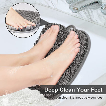 Size Large Shower Foot Scrubber Mat Clean Exfoliatio Massages Your Feet without Bending Foot 