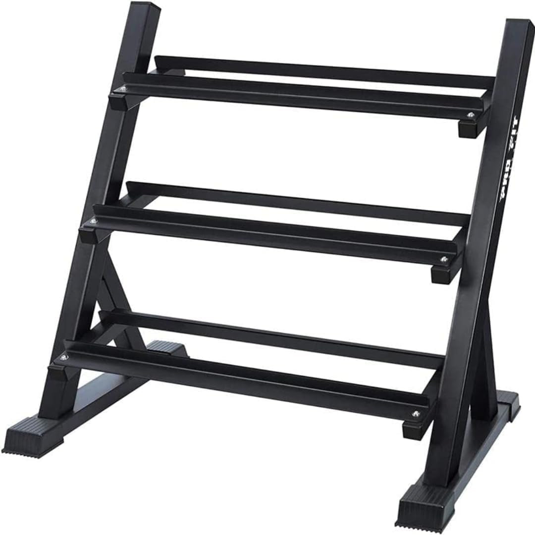 3 Tier Dumbbell Rack Home Gym and Commecial Gym Stand Only Heavy-Duty Multi Level Weight 