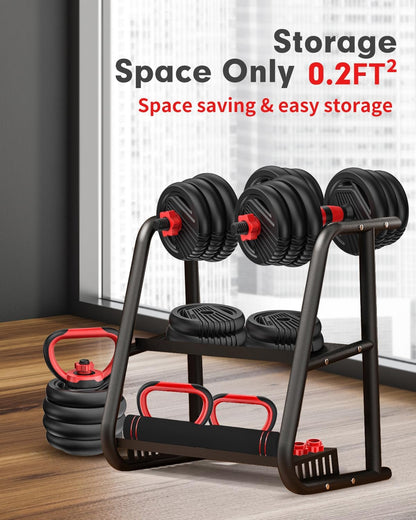 Adjustable Dumbbell Set  Free Weights Dumbbells 4 in 1 Weight Set Dumbbell Barbell