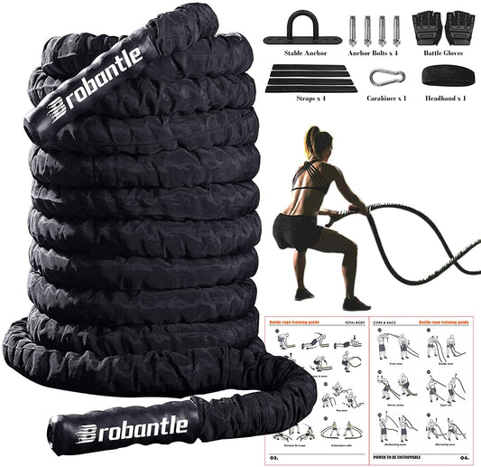 Rope Battle Ropes Exercise Workout Rope Exercise Rope Battle Ropes Home Gym Heavy Ropes 