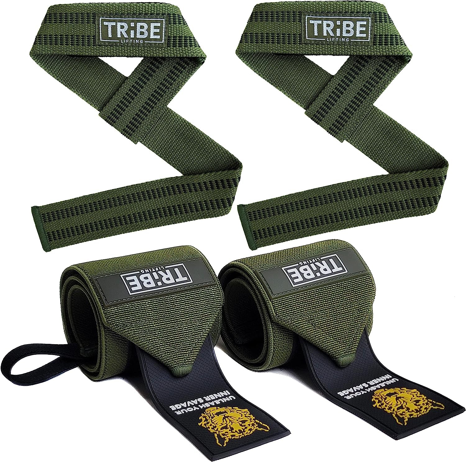 Heavy Duty Wrist Wraps and Lifting Straps 21" Wrist Wraps Weightlifting Men and 24" Wrist 