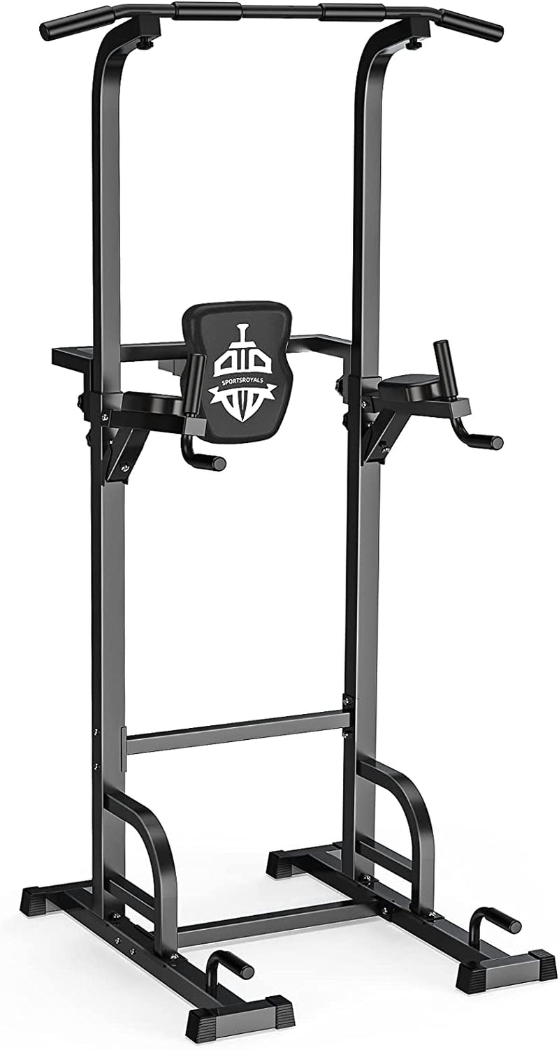 Power Tower Dip Station Pull up Home Gym Strength Training Workout Equipment, 400LBS.