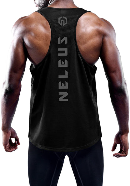 Men'S 3 Pack Dry Fit Y-Back Muscle Tank Top