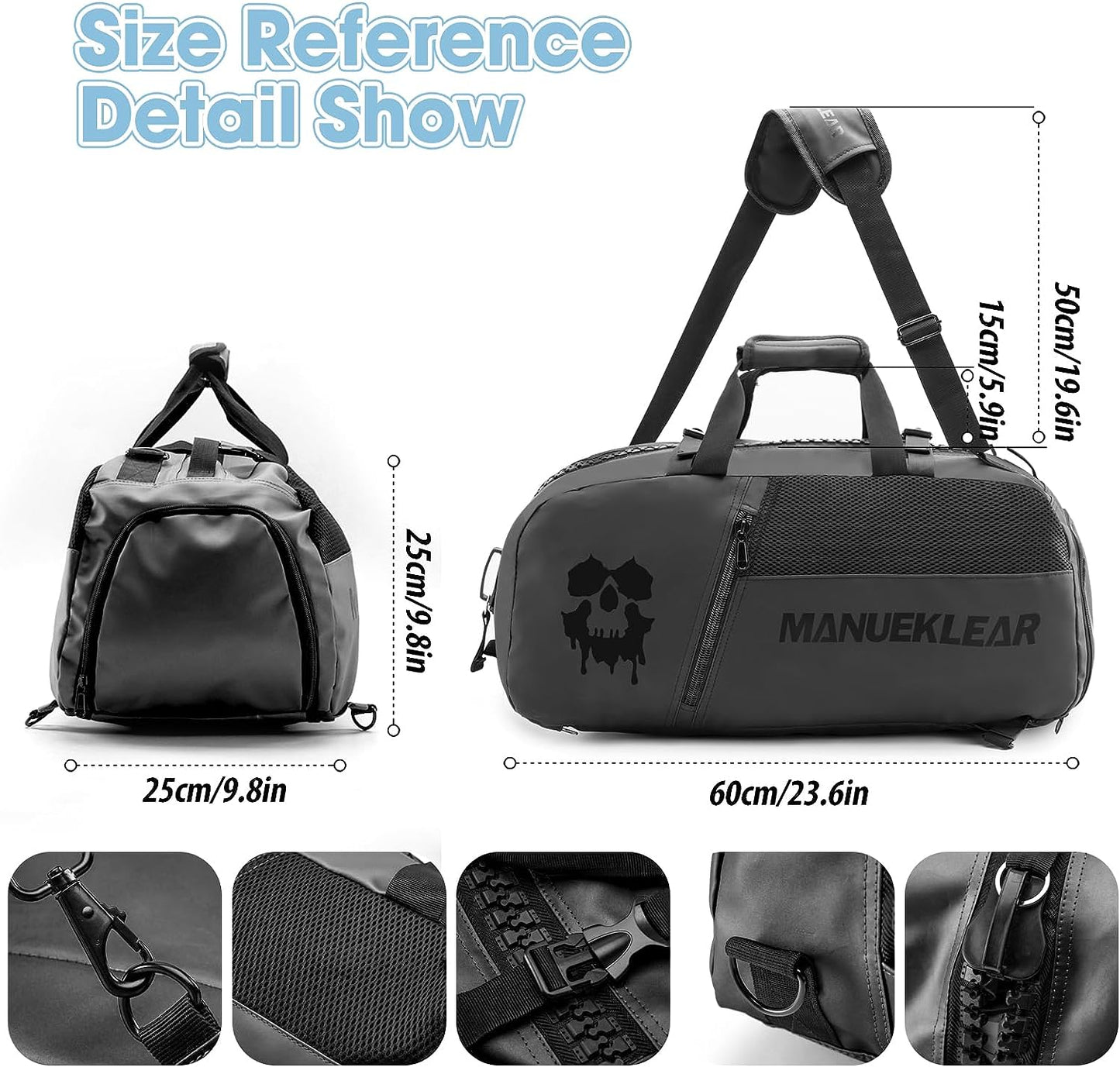 Bag Women and Men Duffle Bag Men with Shoe Compartment Women Sports Duffel Traveling with Wet Pocket