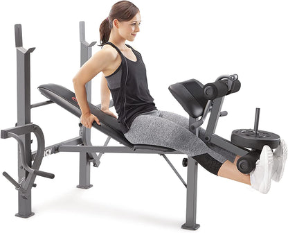 Standard Weight Bench Incline with Leg Developer and Butterfly Arms Multifunctional Workout Equipmen